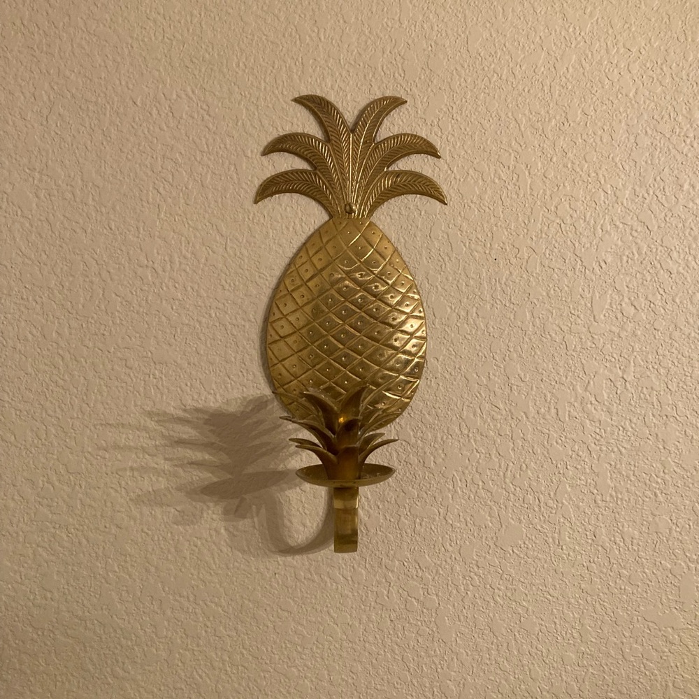 Gold Pineapple Wall Hook